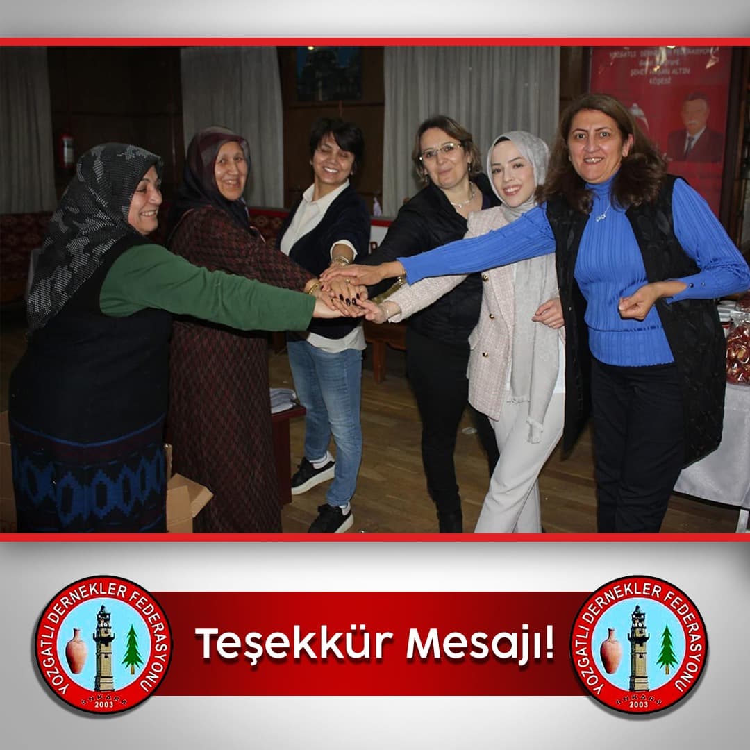 TEŞEKKÜR MESAJI